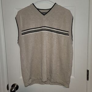 Mens Xtreme Gear Striped Sweater Vest Size XL